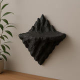 Mountain Wall Shelf | 3D Printed Floating Shelf | Volcanic Rock Decor | Adventure-Themed Shelf | Geometric Rock Shelf | Nature Inspired Art