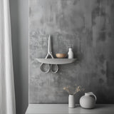 3D Printed Scissors Wall Shelf | Modern Artistic Floating Shelf Design | Unique Functional Home Decor | Contemporary Creative Wall Accent