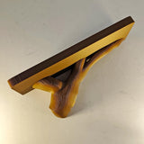 Dark Wood Wall Shelf | Tree Branch Floating Shelf | Modern Nature Decor