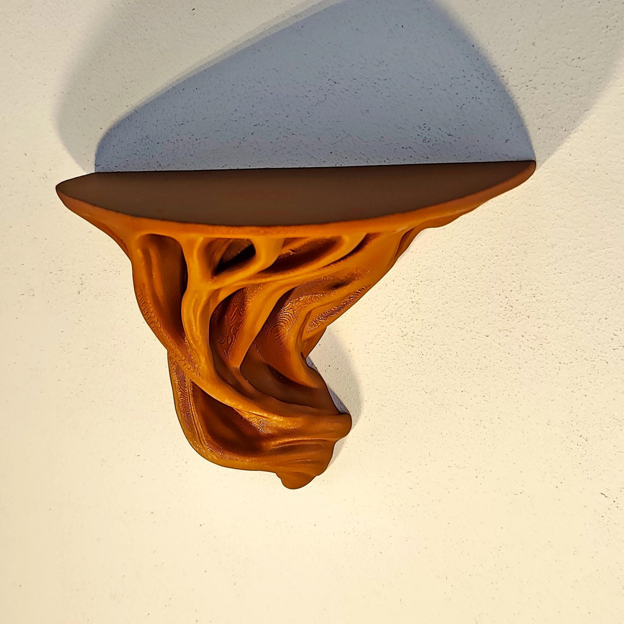 Tree Root Wall Shelf | Organic 3D Printed Floating Shelf | Boho Wall Decor