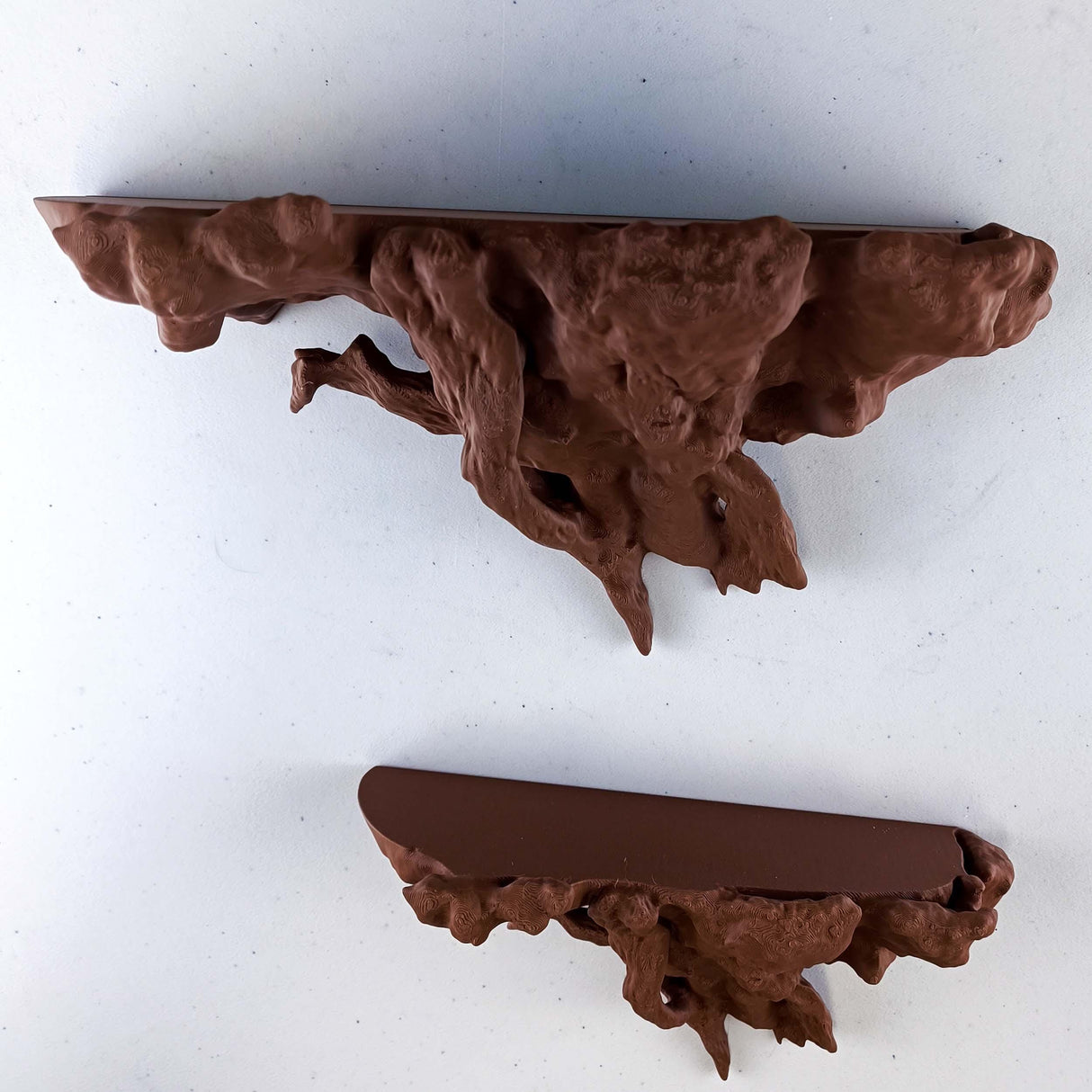 Tree Root Wall Shelf | Floating Shelf for Plants | 3D Printed Organic Wall Decor