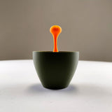 Floating Espresso Macchiato Drop Sculpture | 3D Printed Coffe Cups Art | Unique Coffee Lover Gift