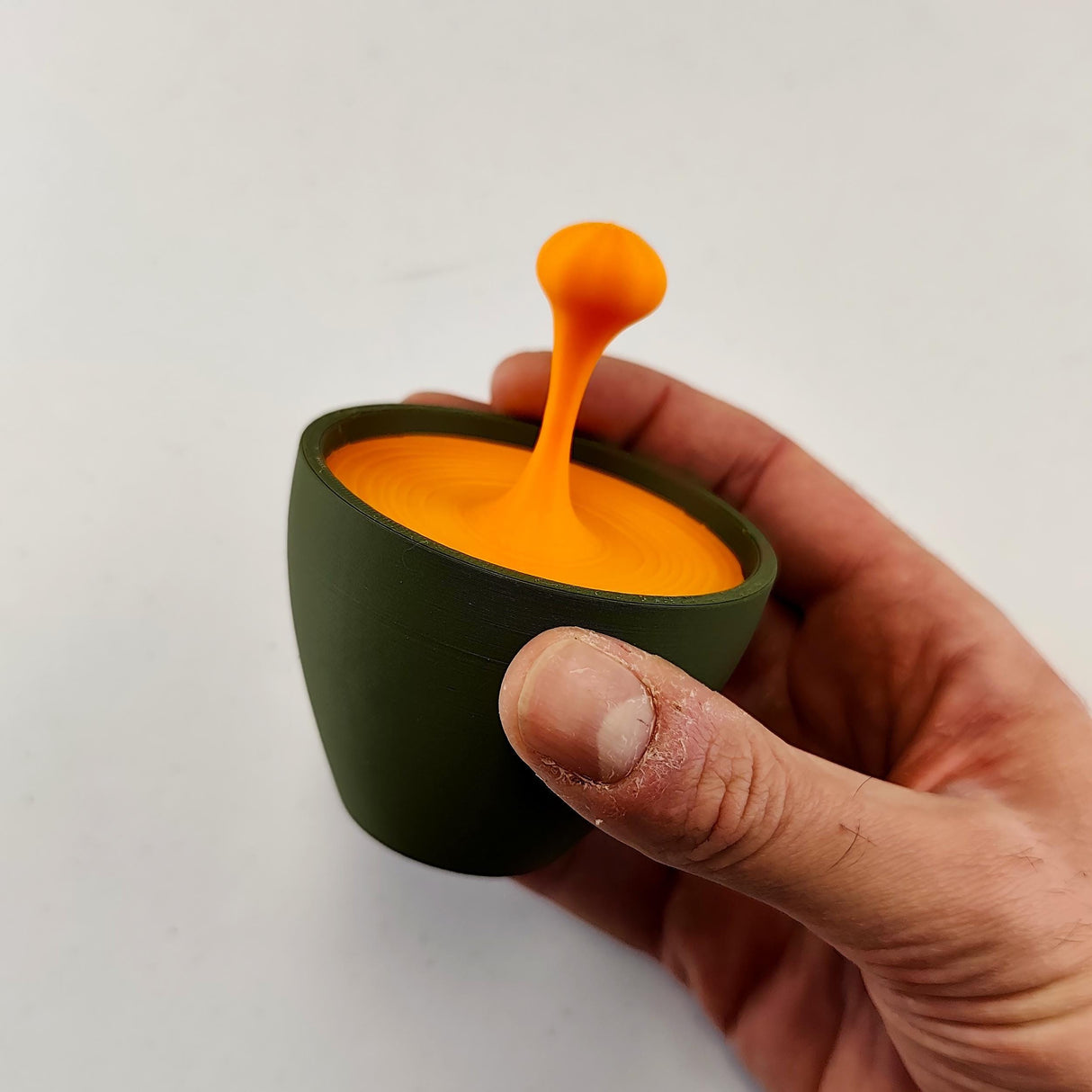 Floating Espresso Macchiato Drop Sculpture | 3D Printed Coffe Cups Art | Unique Coffee Lover Gift | Barista Desk Decor | Modern Cafe Decor
