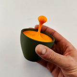 Floating Espresso Macchiato Drop Sculpture | 3D Printed Coffe Cups Art | Unique Coffee Lover Gift | Barista Desk Decor | Modern Cafe Decor