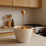 Floating Espresso Macchiato Drop Sculpture | 3D Printed Coffe Cups Art | Unique Coffee Lover Gift