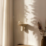 3D Printed Mushroom Wall Shelf | Modern Nature Inspired Floating Shelf | Unique Organic Home Decor