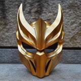 Warrior Samurai Demon Mask | 3D Printed Fantasy Battle Cosplay Armor Mask | Mythical Medieval Knight Mask | Halloween Futuristic Mask