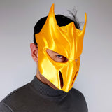 Warrior Samurai Demon Mask | 3D Printed Fantasy Battle Cosplay Armor Mask | Mythical Medieval Knight Mask | Halloween Futuristic Mask