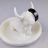 Highland Cow Jewelry Dish | 3D Printed Ring Holder | Cute Cow Trinket Tray