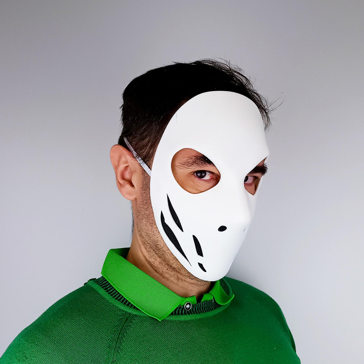 Tactical Skull Stealth Assassin Mask | 3D Printed Horror Villain Cosplay Halloween Costume Mask | Post-Apocalyptic Warrior Airsoft Mask