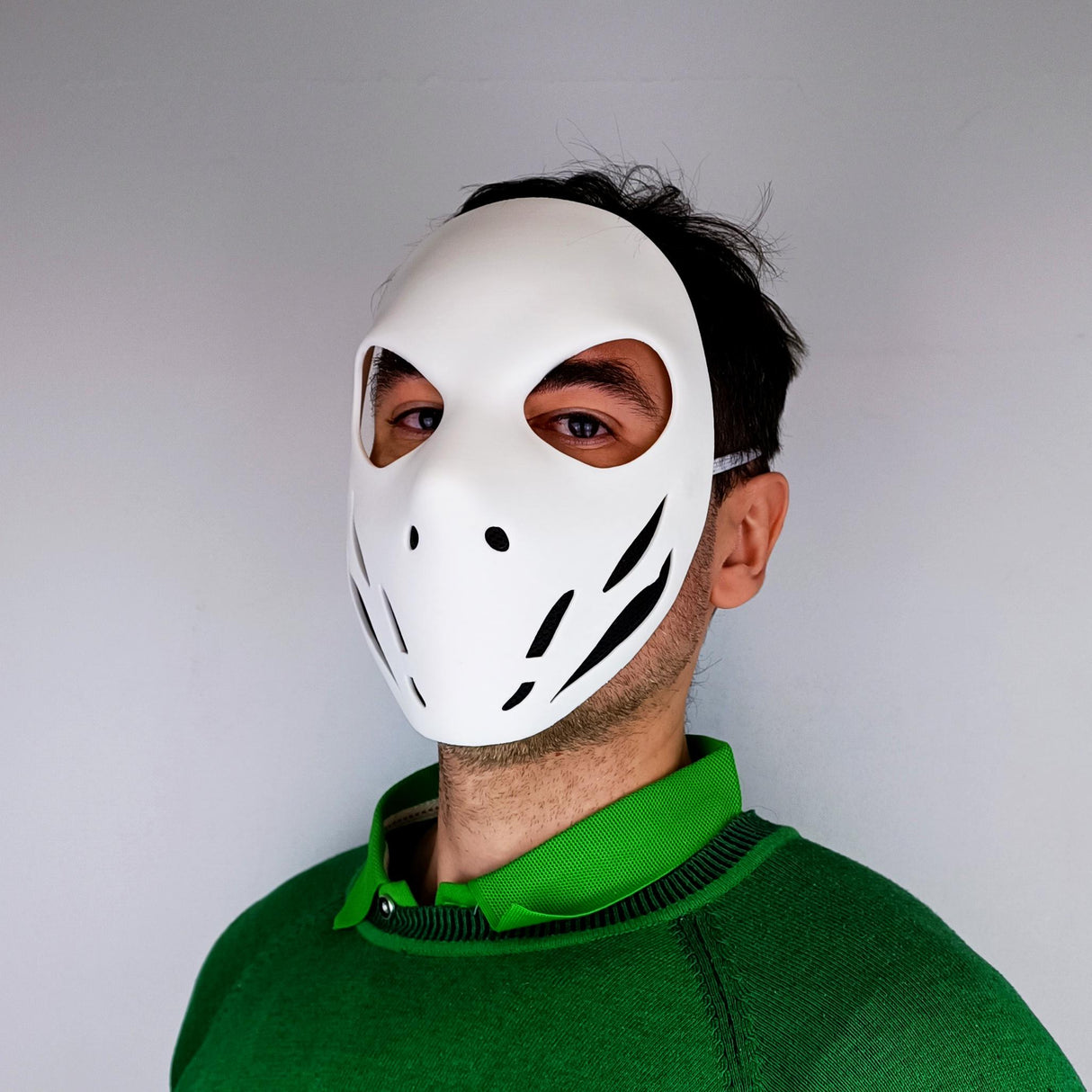 Tactical Skull Stealth Assassin Mask | 3D Printed Horror Villain Cosplay Halloween Costume Mask | Post-Apocalyptic Warrior Airsoft Mask