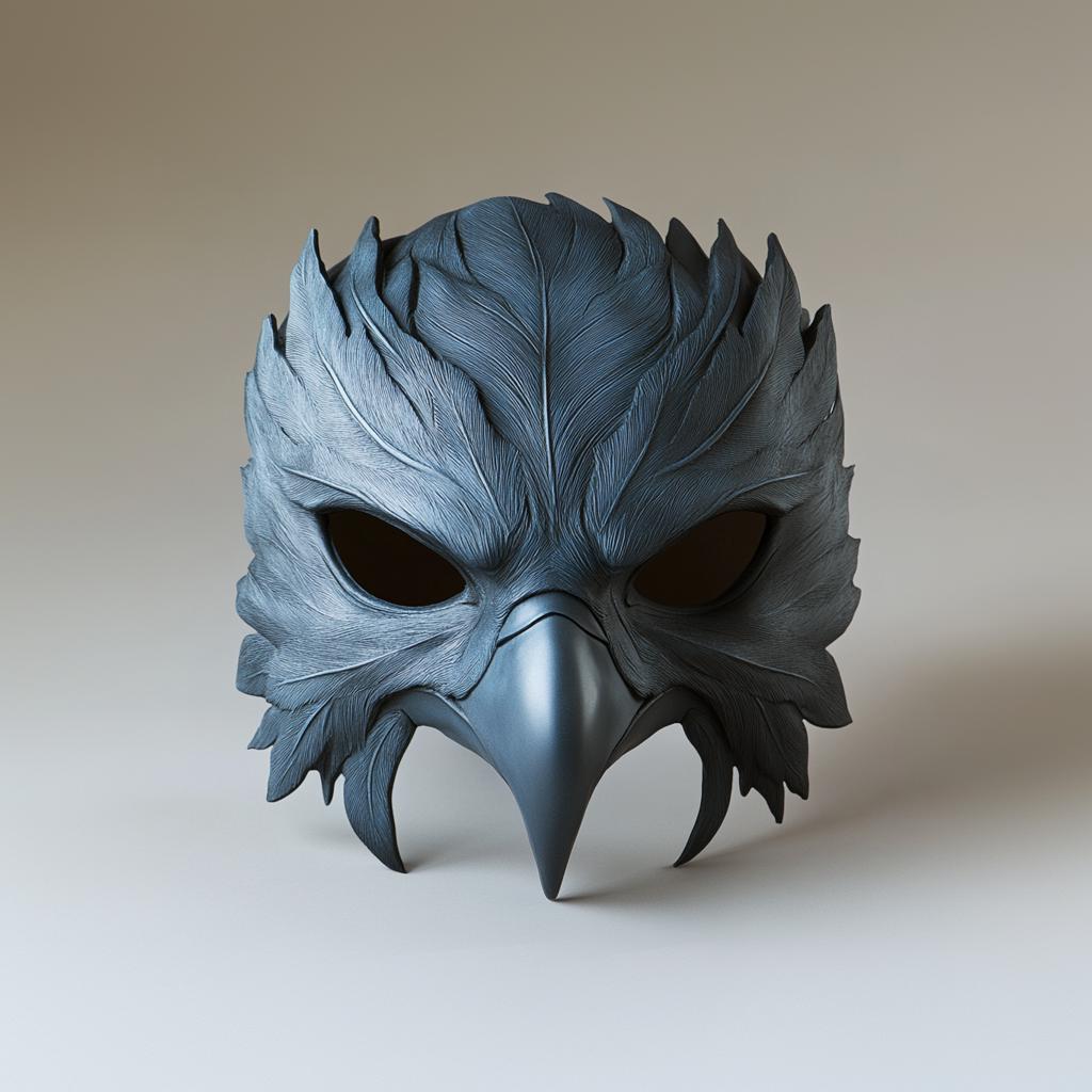 3D Printed Raven Mask | Gothic Bird Warrior Mask | Plague Doctor Cosplay Fantasy Beak Mask | Dark Mystic Mask Halloween Mask | LARP Costume