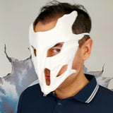 Biomorphic Cyberpunk Warrior Mask | 3D Printed Futuristic Skeleton Mask | Sci-Fi Cosplay Mask | Costume Mask | Abstract Fantasy Mask