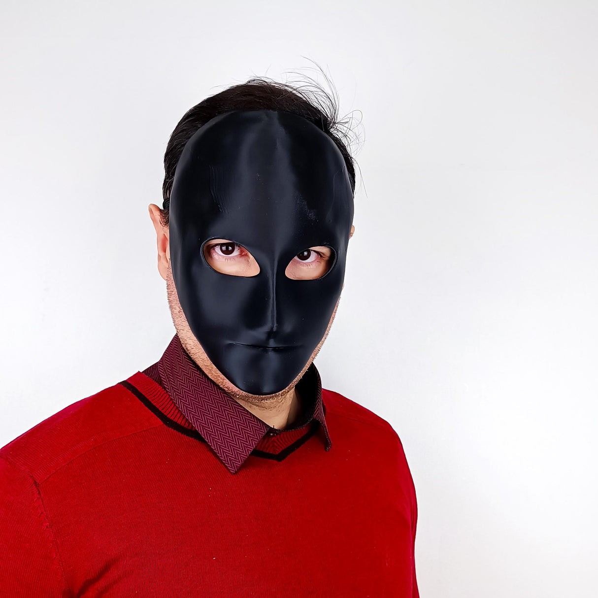 White Blank Face Mask | Minimalist Cosplay Mask | 3d Printed Paintable Mask for Halloween, Theater, Masquerades, Photoshoots