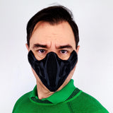 Cyberpunk Mask | Tactical Cosplay Futuristic Warrior Mask | 3D Printed Sci-Fi Face Mask | Cyber Ninja Post Apocalyptic Mask | Assassin Mask