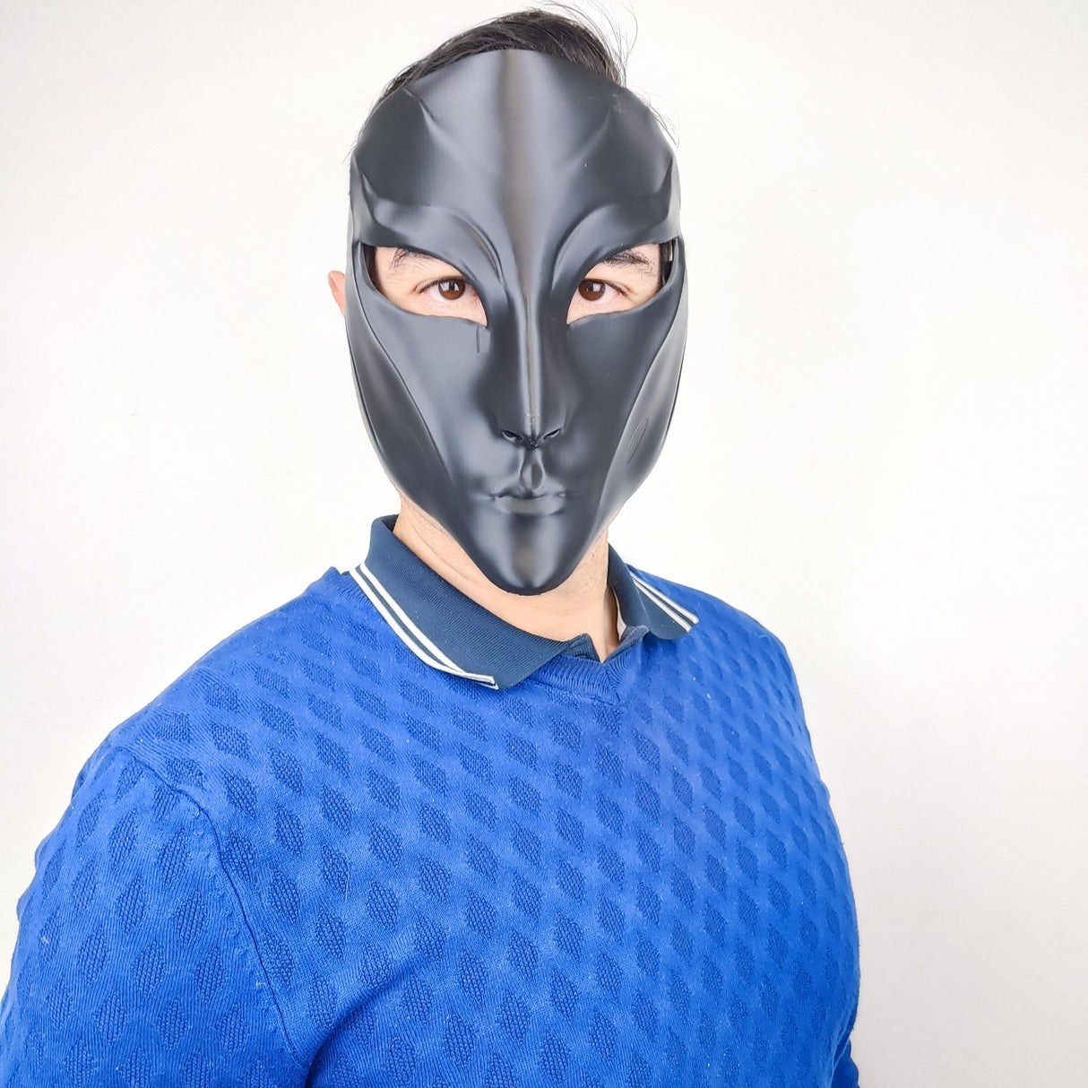 Phantom Assassin Mask | 3D Printed Sci-Fi Cosplay Mask | Stealth Warrior Gothic Horror Mask