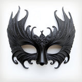 3D Printed Gothic Masquerade Mask | Dark Fantasy Costume Mask Venetian Half Mask | Cosplay Mask | Baroque Filigree Mask Gothic Festival Mask