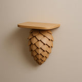 Pinecone Wall Shelf | Woodland Decor | 3D Printed Floating Shelf