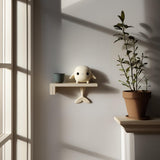 3D Printed Whale Wall Shelf | Minimal Ocean Friend Floating Ledge Display | Cute Modern Room Decor Accent for Kids Rooms and Cozy Interiors