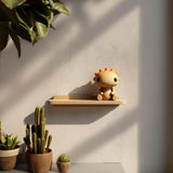 3D Printed Sun Critter Wall Shelf | Minimal Character Floating Ledge Display | Cute Modern Wall Decor Accent for Kids Rooms and Cozy Homes