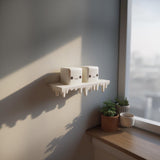 3D Printed Kawaii Dripping Wall Shelf Decor with Marshmallow Characters | Melting Display Ledge for Bedroom | Gaming
