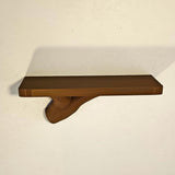 Dark Wood Wall Shelf | Tree Branch Floating Shelf | Modern Nature Decor | 3D Printed Plant Shelf | Organic Style Wall Accent Walls Art