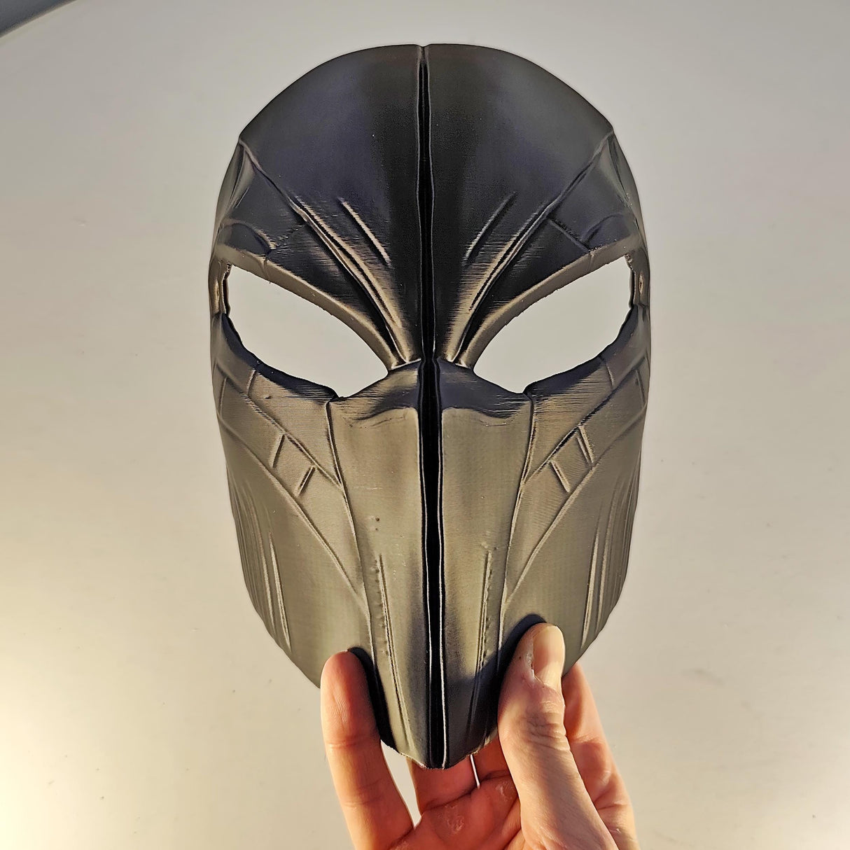 Futuristic Warrior Face Mask | Black 3D Printed Helmet | Cosplay Mask for Men | Tactical Sci-Fi Mask | LARP Armor | Halloween Costume Masks