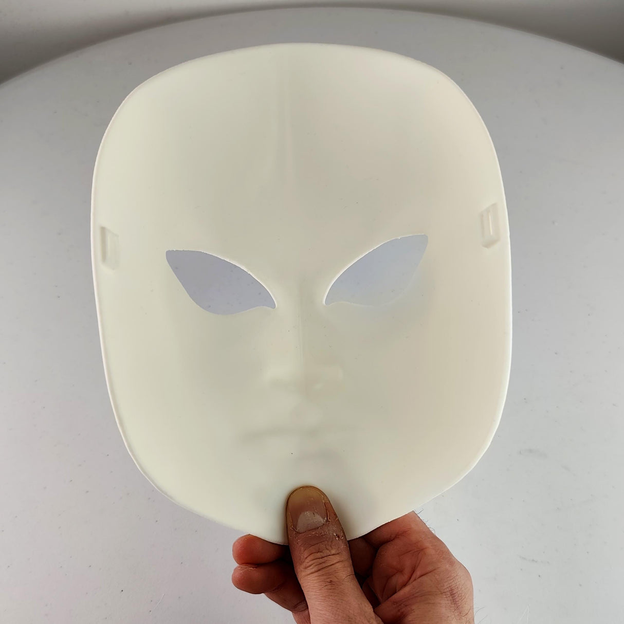 Anonymous Cosplay Mask | Stealth Assassin Sci-Fi Villain Mask | Halloween Costume Gothic Horror Mask 3D Printed Faceless Phantom Horror Mask