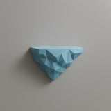 Geometric Wall Shelf | 3D Printed Floating Shelf | Modern Polygon Decor | Abstract Blue Wall Art | Minimalist Shelf for Plants or Decor