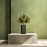 3D Printed Rectangular Vase | Modern Ribbed Tall Vase | Minimalist PLA Plastic Vase | Decorative Vase for Dried or Fresh Flowers Unique Gift