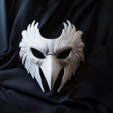 Bird Mask | Feathered Raven Cosplay Mask | Halloween Costume Mask