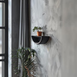 3D Printed Half Circle Wall Shelf | Modern Minimalist Floating Shelf | Unique Curved Wall Decor Accent for Contemporary Home Interiors