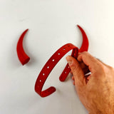 Demon Horns Headpiece | 3D Printed Gothic Costume Horns | Fantasy Cosplay Accessories