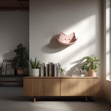 3D Printed Decorative Wall Shelf | Cat Face Wall Shelf | Modern Floating Shelf for Plants | Minimalist Home Accent | Unique Cat Wall Decor