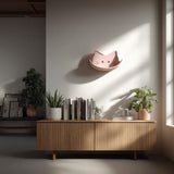 3D Printed Decorative Wall Shelf | Cat Face Wall Shelf | Modern Floating Shelf for Plants