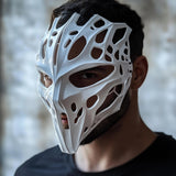 Biomorphic Cyberpunk Warrior Mask | 3D Printed Futuristic Skeleton Mask | Sci-Fi Cosplay Mask