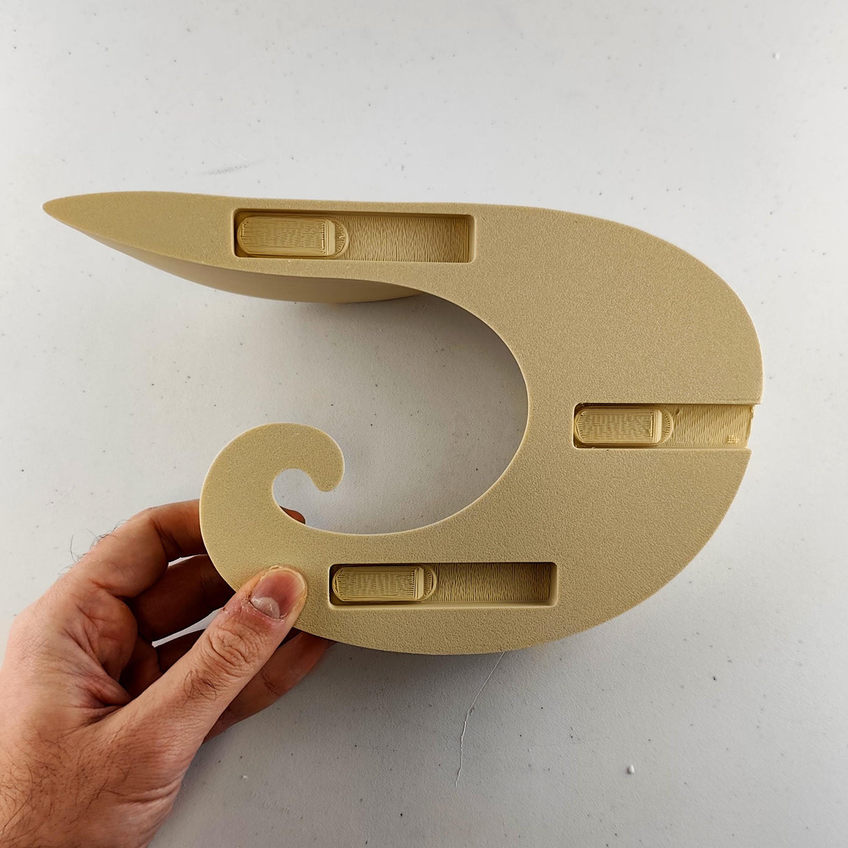 Wave-Inspired 3D Printed Floating Shelf | Modern Wall Art Shelf | Minimalist Home Decor | Sculptural Display Shelf | Unique Gift Art Lovers