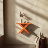 3D Printed X-Shaped Wall Shelf | Modern Floating Shelf with Geometric Design | Minimalist Wall Decor Accent for Stylish Home Interiors