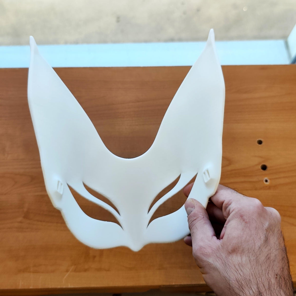 Japanese Fox Spirit Mask | Half Face Cosplay Mask | 3D Printed Samurai Warrior Mask | Anime Fox Mask | Theater Halloween Mask