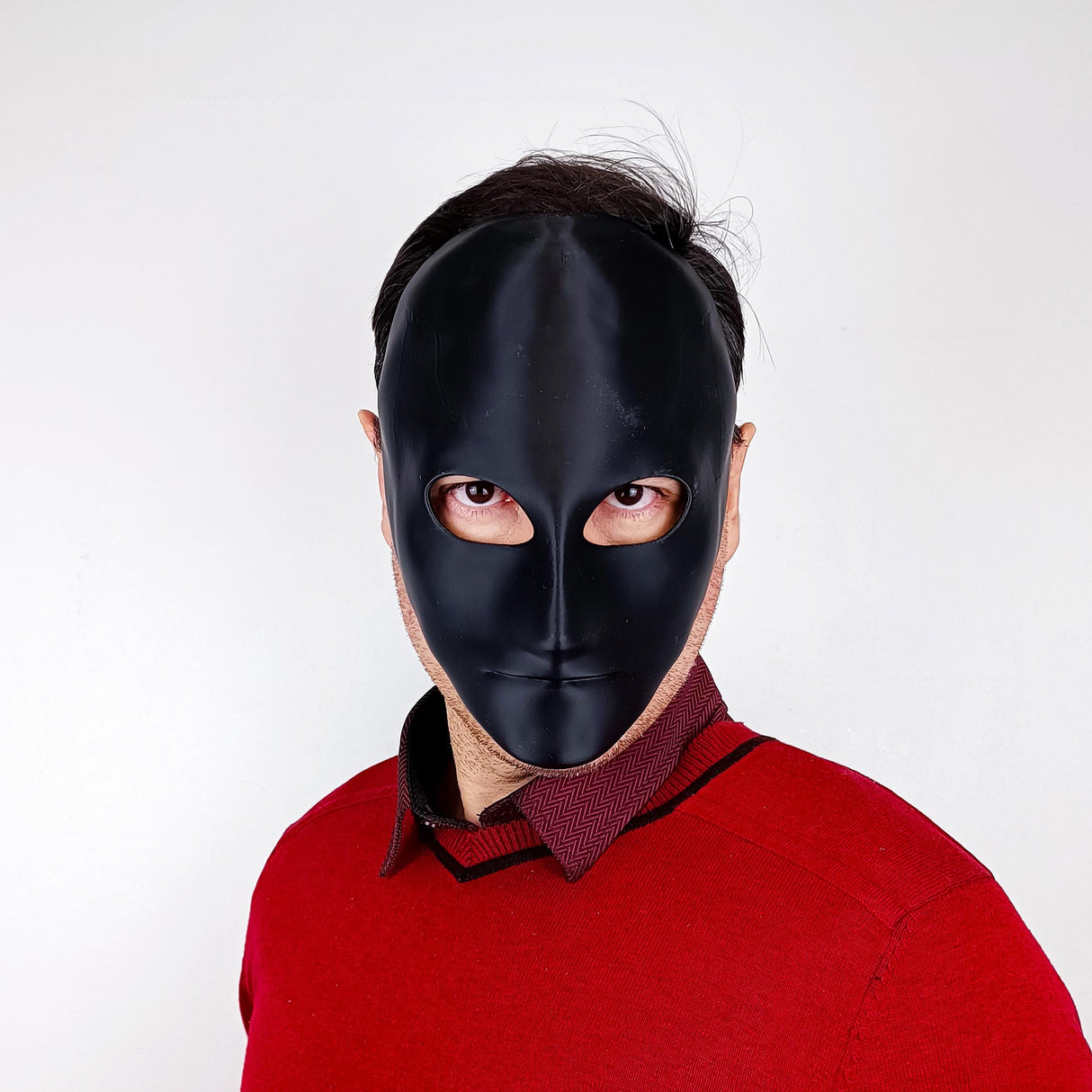 White Blank Face Mask | Minimalist Cosplay Mask | Custom Paintable Mask for Halloween, Theater, Masquerades, Photoshoots