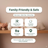 Modern Cat Memorial Urn | 3D Printed Tall Minimal Cremation Keepsake with Cat Window | White Pet Remembrance Minimalist Decor, Sympathy Gift