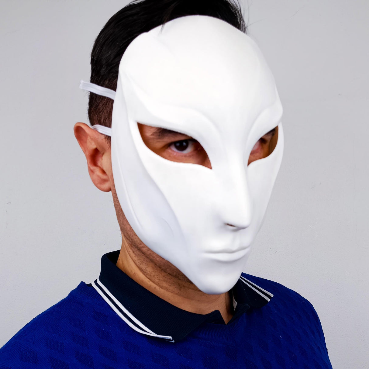 Phantom Assassin Mask | 3D Printed Sci-Fi Cosplay Mask | Stealth Warrior Gothic Horror Mask | Costume Futuristic Masquerade Mask