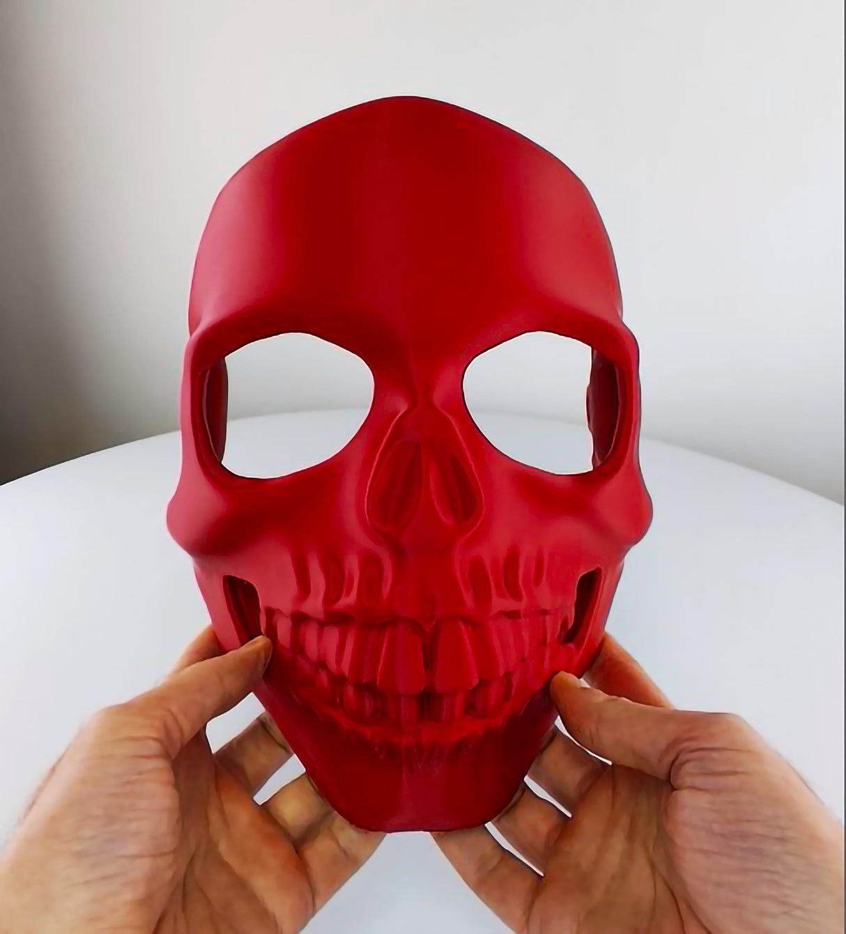 3D Printed Skull Mask | Horror Costume Cosplay Face Mask | Halloween Skeleton Mask | Gothic Face Cover Scary Mask | 3D Print Costume Mask