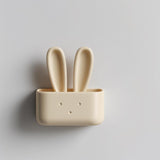 3D Printed Bunny Wall Organizer Shelf | Cute Rabbit Ears Entryway Storage Pocket | Minimal Decor Accent for Cozy Nursery Kids Room and Home