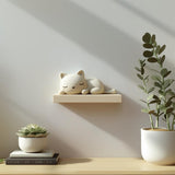 3D Printed Sleeping Cat Wall Shelf | Kawaii Floating Display Ledge | Cute Bedroom Nursery Cat Lover Wall Decor Accent
