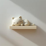 3D Printed Sleeping Cat Wall Shelf | Kawaii Floating Display Ledge | Cute Bedroom Nursery Cat Lover Wall Decor Accent