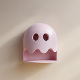 3D Printed Ghost Wall Shelf | Minimal Character Niche Floating Ledge | Room Decor Accent for Kids Rooms Gaming Setups and Home Offices