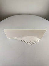 3D Printed Feather Wall Shelf | Sculptural Floating Display Ledge | Minimal Modern Wall Decor Accent for Contemporary Stylish Home Interiors