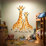 Giraffe Family Wall Decal | Safari Nursery Decor | Watercolor Animal Wall Sticker | Baby Room Art | Jungle Nursery Decoration