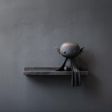 3D Printed Vampire Bat Wall Shelf | Cute Dark Fantasy Floating Ledge | Gothic Room Decor Accent for Bedroom Gaming Setup and Office Decor